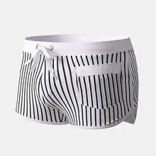 

Sexy SwimTether Briefs Stripe Beach Bathing Shorts Swimwear 2021 New Bikini Swimsuit Surf Bathing Suit Water Sport Wear Short