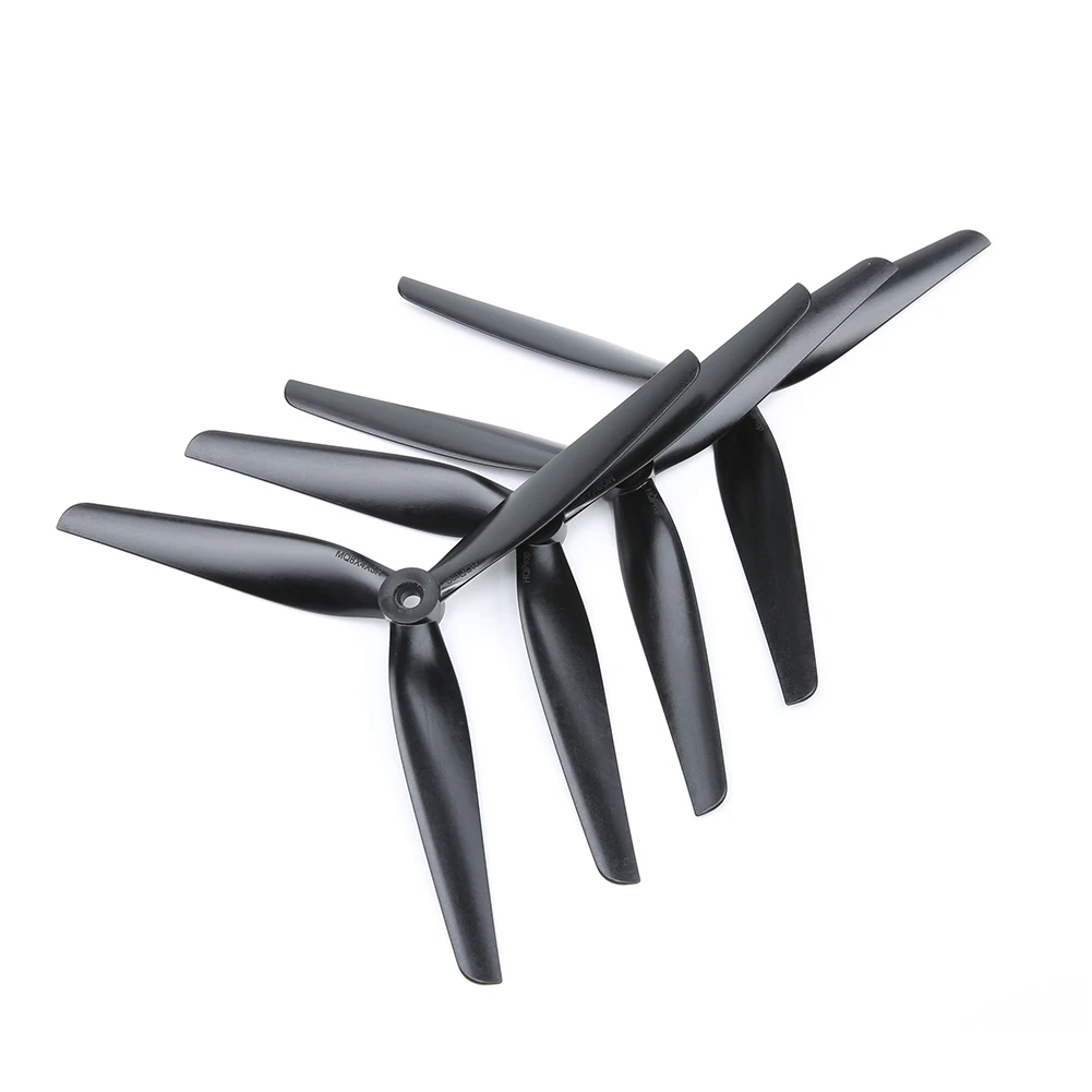 HQPROP 8X4X3 8040 3-Blade Black-Glass Fiber Nylon MacroQuad Propeller CW CCW for 8inch Multirotor LR8 X-Class FPV Drones