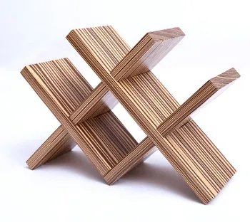 

Creative Scandinavian Simple Table-top Wine Rack Engineered Wood Decoration Small Wine Receiving Rack