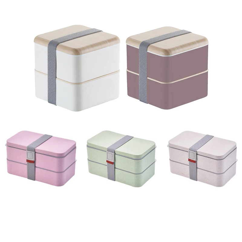 

2 Layer Lunch Box for Household Student Canteen Plate Adults Sealed Insulation Microwave Dinnerware Convenient Useful Lunch Box