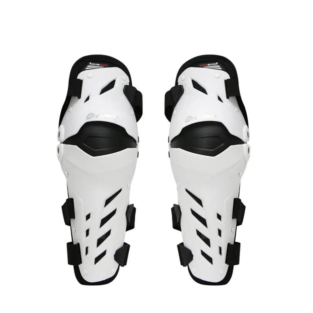 Motorcycle Riding Knee Pads Off-road Racing Anti-fall Wear Knee Pads Two-piece Motorcycle Accessories - Цвет: White