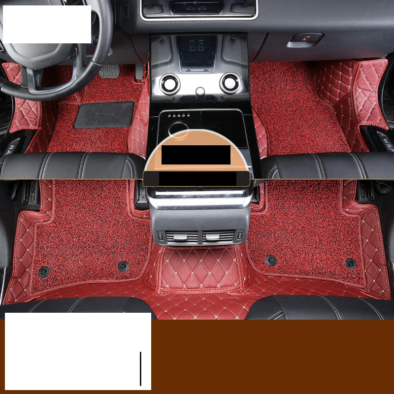 Проволочный кожаный автомобильный коврик для Range Rover Velar, аксессуары, ковер, украшение интерьера