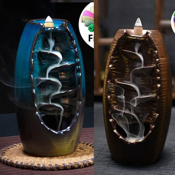 

15 Kinds Of Fragrance Backflow Incense Cones 168pcs Cones Big Capacity Box For Waterfall Incense Burner Censer Smell Removing