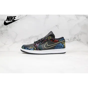 

Original Nike Air Jordan 1 Low Basketball Shoes Men's Basketball Unisex Women Breathable Outdoor Sneakers size 36-45