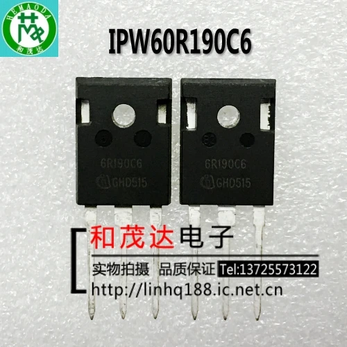 5 шт./лот 6R190C6 IPW60R190C6 600V TO-247