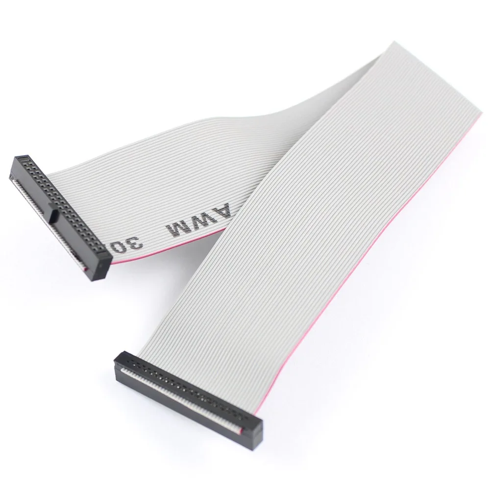 1pcs 1.27mm Pitch 2x20 Pin 40 Pin 40 Wire IDC Flat Ribbon Cable Length