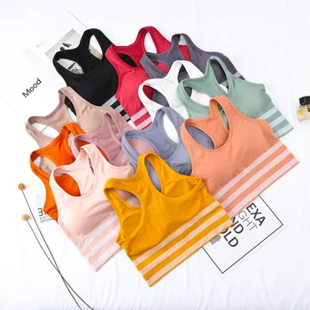 

Fitness Running Yoga Sports Bra and outside Wear Versatile WOMEN'S Sports Underwear Breathable Shock-resistant Seamless Tops