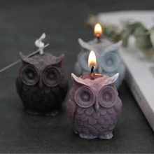 Силиконовая форма для свечей в виде совы, 3D, ручная работа, сделай сам, форма для изготовления свечей, ароматическая форма для свечей, сделай сам, принадлежности для изготовления свечей, для домашнего декора