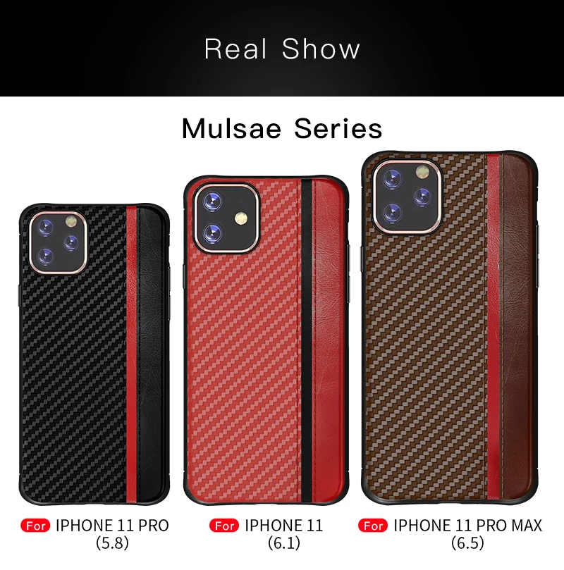 Для iphone 11 Pro MAX чехол для телефона роскошный Muss углеродное Сращивание анти-шок и противоударный для iphone 6 6S 7 8 plus X XR XS MAX чехол