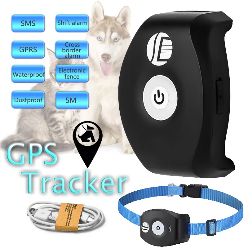 Pet GPS tracking Alarm Key Child Pet Finder Auto Trackers Real-Time GSM/ GPRS/ GPS Tracking Powers Tracking Tool
