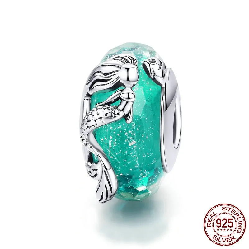 Fit Pandora браслет стерлингового серебра 925 Универсальный планета Маргаритка бабочка стеклянные бусины S925 розовый цветок Чарм "Пчела" - Цвет: asd1154-5