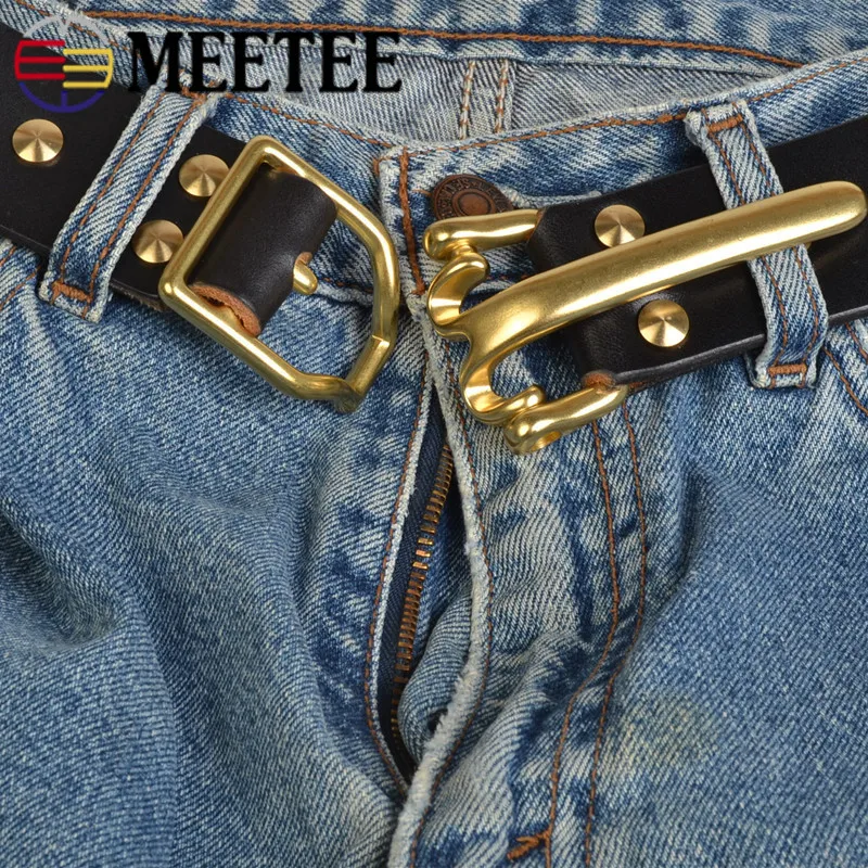 Meetee 1 комплект 40 мм высококачественные металлические пряжки из чистой меди для