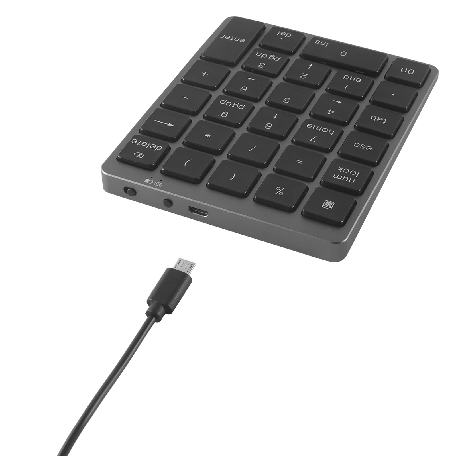 Zeshlla Bluetooth 3.0 Wireless Keyboard with Alloy Back Cover For iOS/Android and Windows PC/Laptop/iPad/MacBook and More 