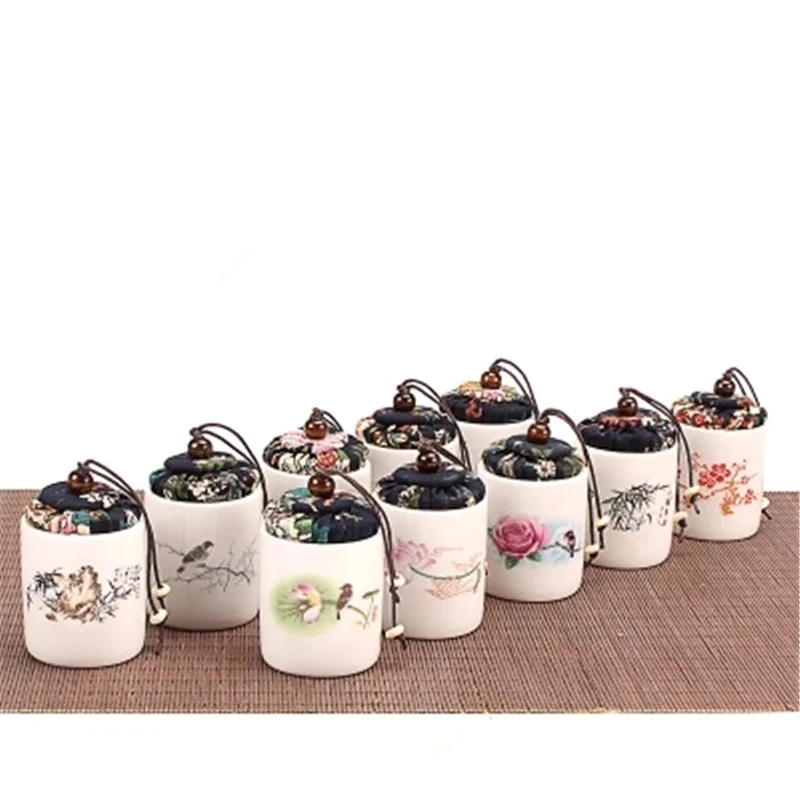 Керамическая мини высококачественная чайная кружка для чая пуэр, маленькие банки, герметичный переносной резервуар для хранения медларового чая, фарфоровая кухонная коробка