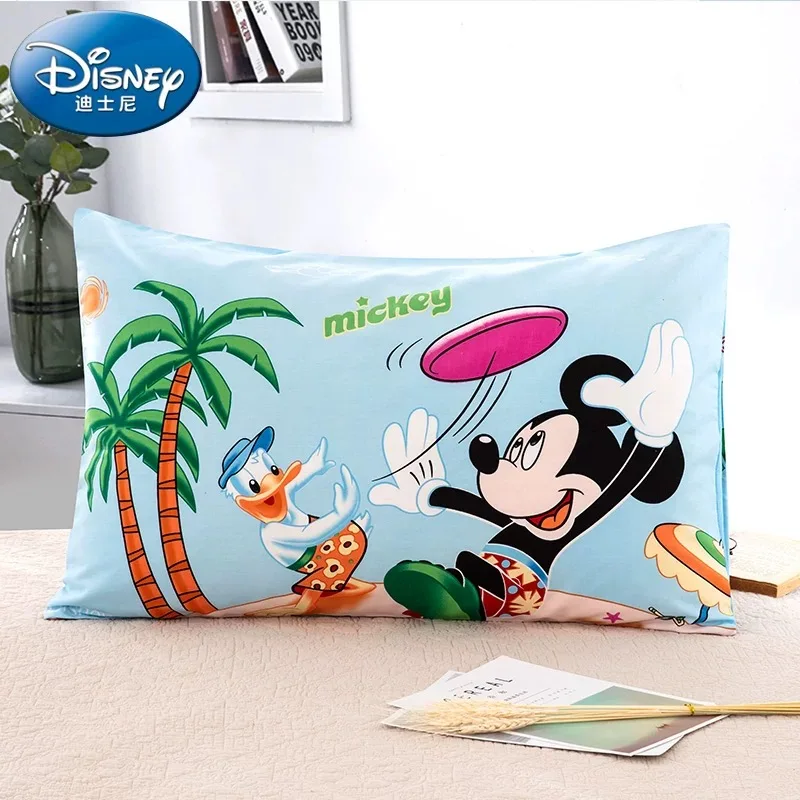 Чехол для подушки disney для девочек, украшение для спальни, хлопковая наволочка с объемным принтом Винни-Пуха, Микки, Минни Маус, принцессы