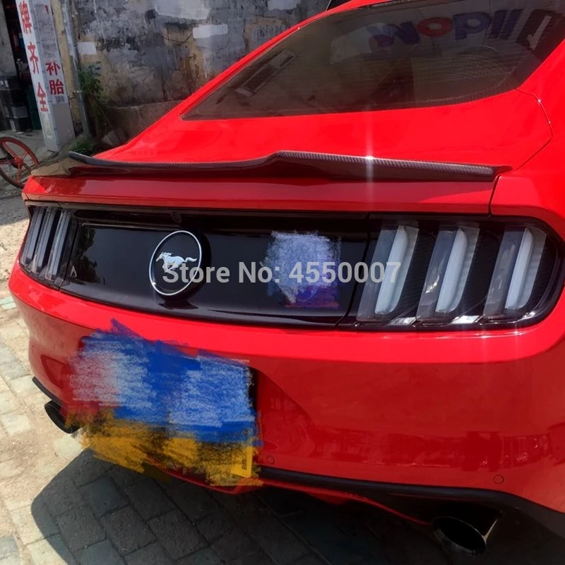 

UBUYUWANT For ford Mustang high quality Carbon Fiber rear trunk wing spoiler for Ford Mustang 2015 2016 2017 2018