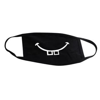 

2pc Unisex Dust-proof Smog Thicken Mouth Mask High Quality Breathable Anime Creative Print Windproof Breathable Face Mask