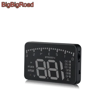 

BigBigRoad Car Hud Display Windshield Projector For C-MAX C MAX E350 F-150 Explorer Mustang Figo GT Expedition Escape PUMA Flex