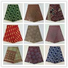 10 цветов африканская Анкара настоящая вощеная ткань для женского платья 6 ярдов дизайн нигерийская голландская настоящая восковая ткань