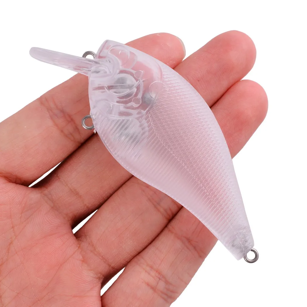 20Pcs Transparent Baits Blank Hard Baits 8cm 13g Unpainted Fishing Lure