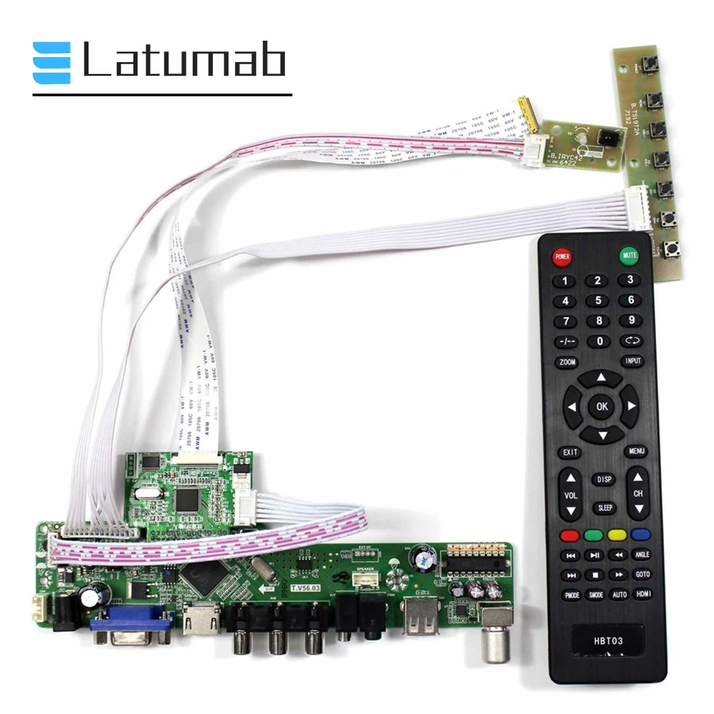 Плата драйвера Latumab для B156HTN03.0/b156htn03. 8/b156htn03. 9 ЖК-телевизоров 15 6 дюйма + USB VGA