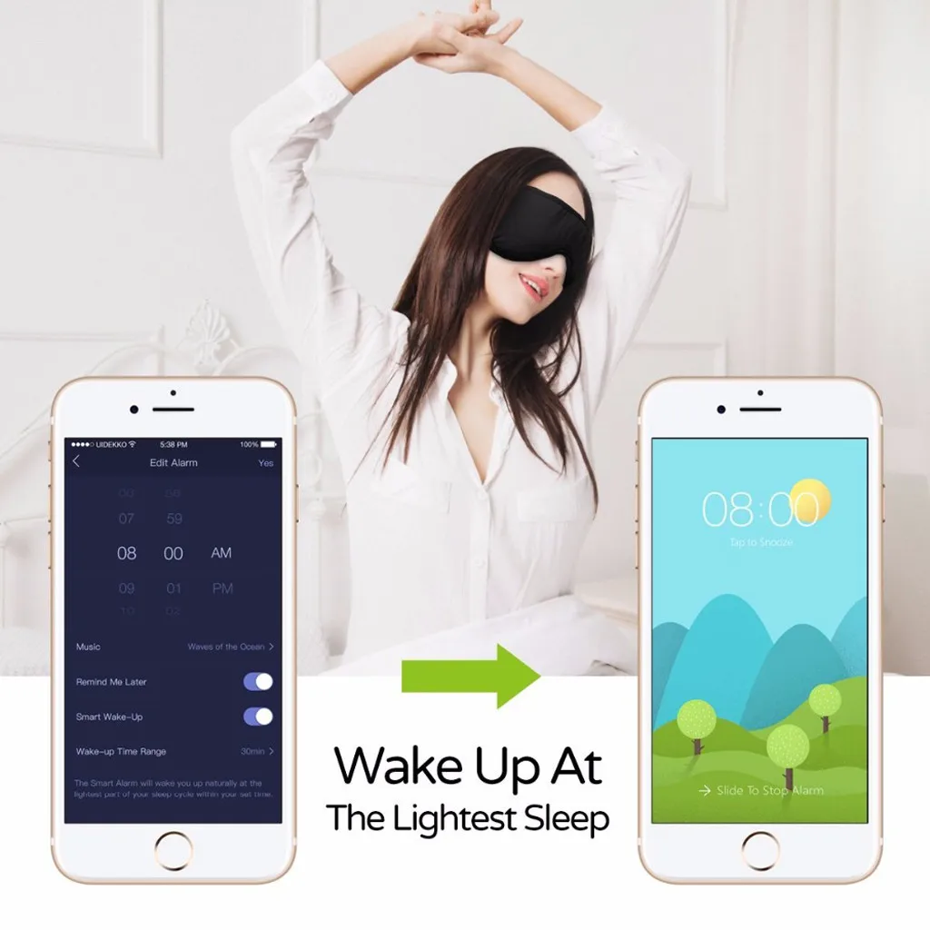 Лучшие продажи продуктов Sleepace сна маска для глаз наушники Спящая музыка шумоподавление путешествия поддержка дропшиппинг