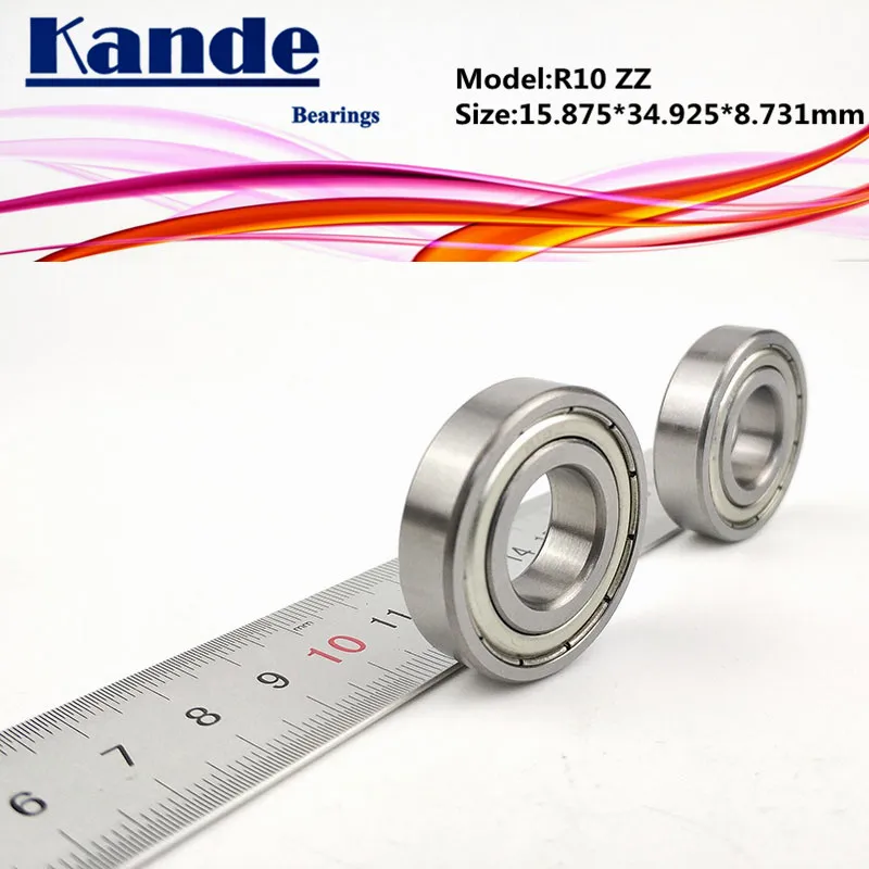 Kande подшипники R10 4 шт. ABEC-1 R10ZZ ABEC-5 ZZ дюймовый подшипник 15 875*34 925*8 731 мм для высокая