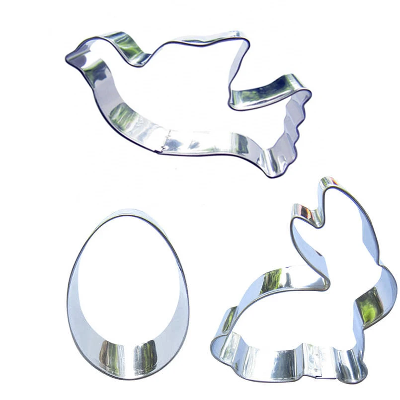 Голубь мира большой белый кролик форма яйца 3 шт формы для резки печенья