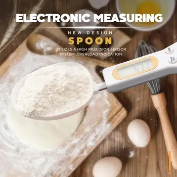 

500/0.1g LCD Display Digital Kitchen Measuring Spoon Electronic Digital Spoon Scale Mini Kitchen Scales Baking Accessories Tools
