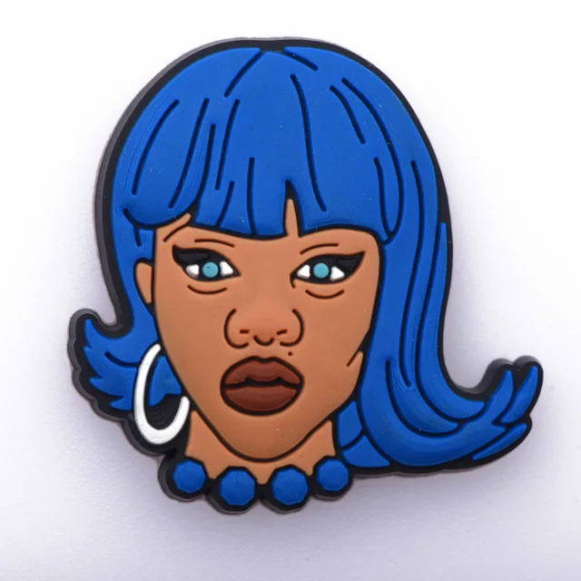 New Arrival 1 Pcs Croc Shoe Charms Cartoon Famous Superstar Clog Shoes Accessories Celebrity Singer Popular Actress Decorations c0092