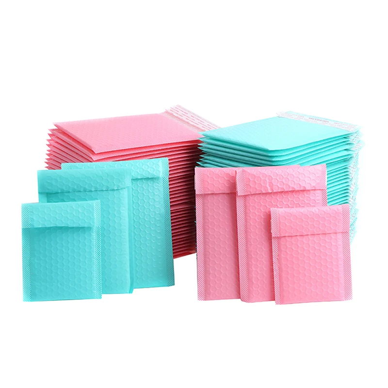 20pcs 버블 메일러 폴 리 버블 메일러 셀프 인감 패딩 봉투 선물 가방