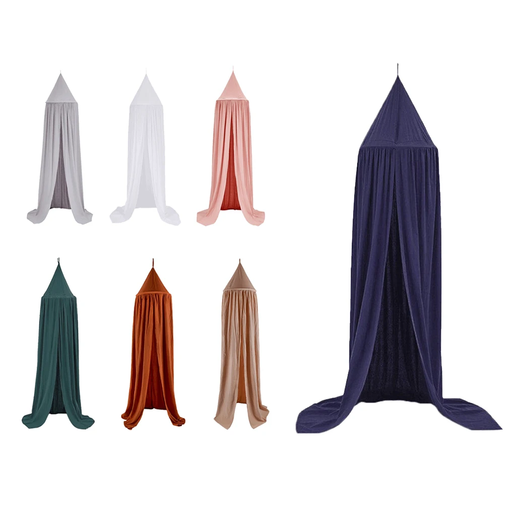 Mosquito Net Canopy Cotton Round Dome Kids Baby Princess Bed Canopy Tent for Decoration Indoor Game House