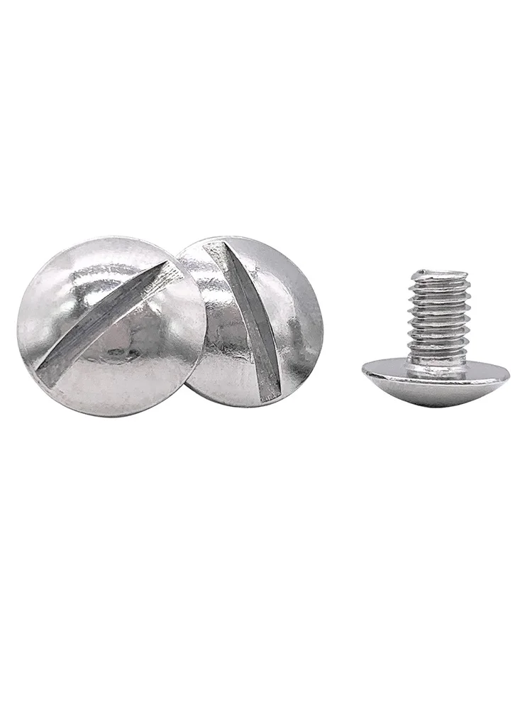 10pcs/lot GB947 Stainless steel extralarge flat head slotted screw