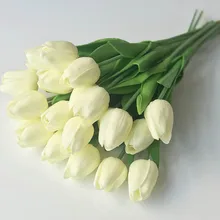 10 шт. свадебные фотографии тюльпаны Искусственные цветы несколько цветов тюльпаны Искусственные цветы мини ПУ тюльпаны искусственные цветы