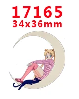 30 шт мультфильм персонаж плоское украшение из смолы PR 16085 - Цвет: 17165