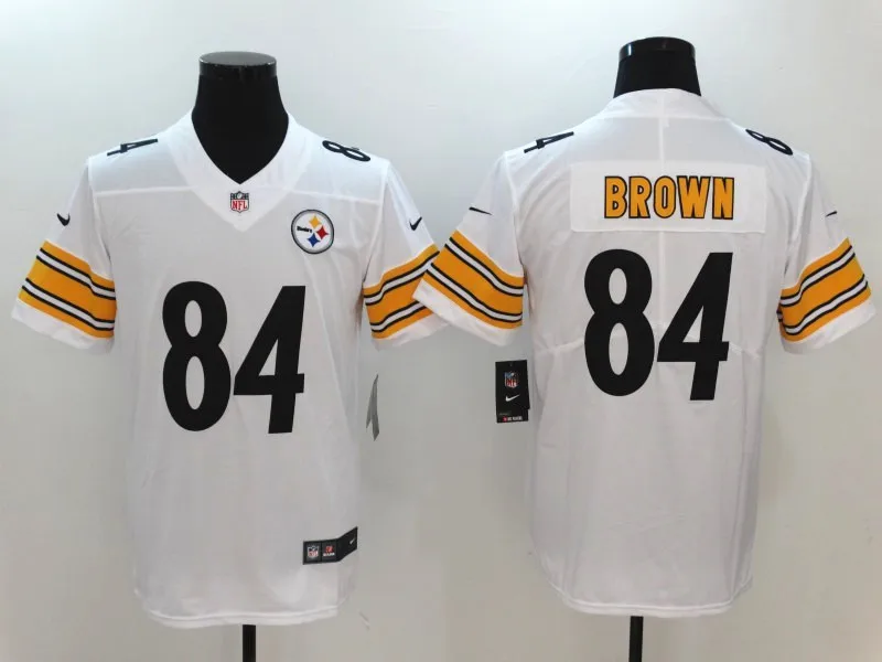 Мужчины Питтсбург Бен роэтлисбергер Antonio коричневый T.J. Watt JuJu Smith-Schuster Black Alternate Vapor Untouchable Limited Jersey - Цвет: Бежевый