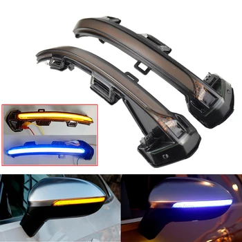 

Blue Dynamic Blinker LED Turn Signal For VW New Passat B8 2015-2019 Arteon 2016-2017 Light Mirror Indicator Sequential