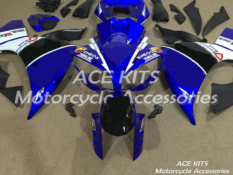 Мотоциклетный обтекатель abs для YAMAHA YZF-R1 13 14 YZF1000 2013- впрыска Bodywor роскошный синий белый черный ACE № 643