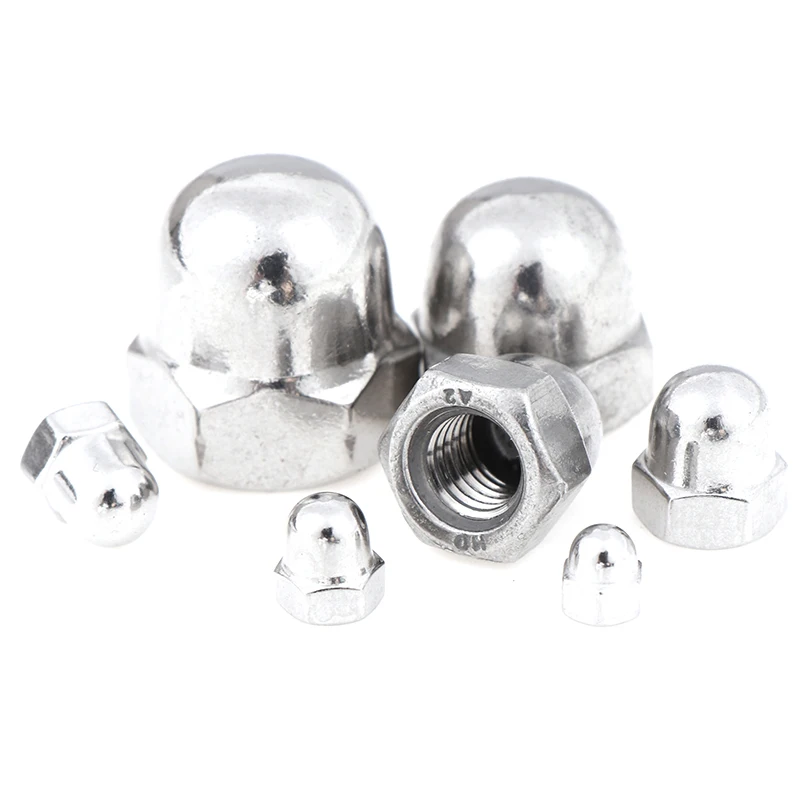 

10/1 Pcs M3-M12 304 Stainless Steel Cap Nut Nut Decorative Screw Cap Cap Ball Cap Nut