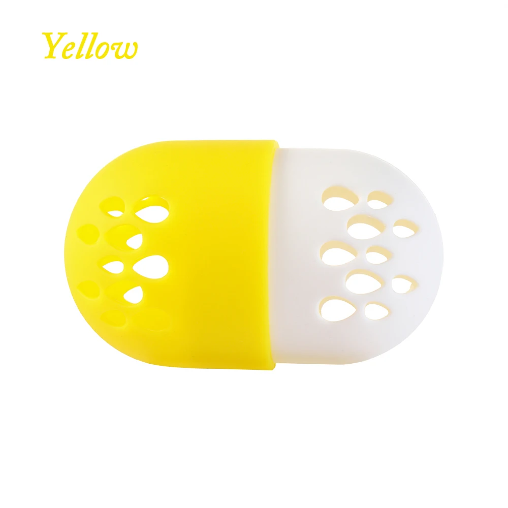 Yellow Силиконовый устойчив к плесени держатель для сушки порошка легко носить с собой губка дисплей портативная коробка для хранения косметики аксессуары для макияжа - Цвет: Yellow