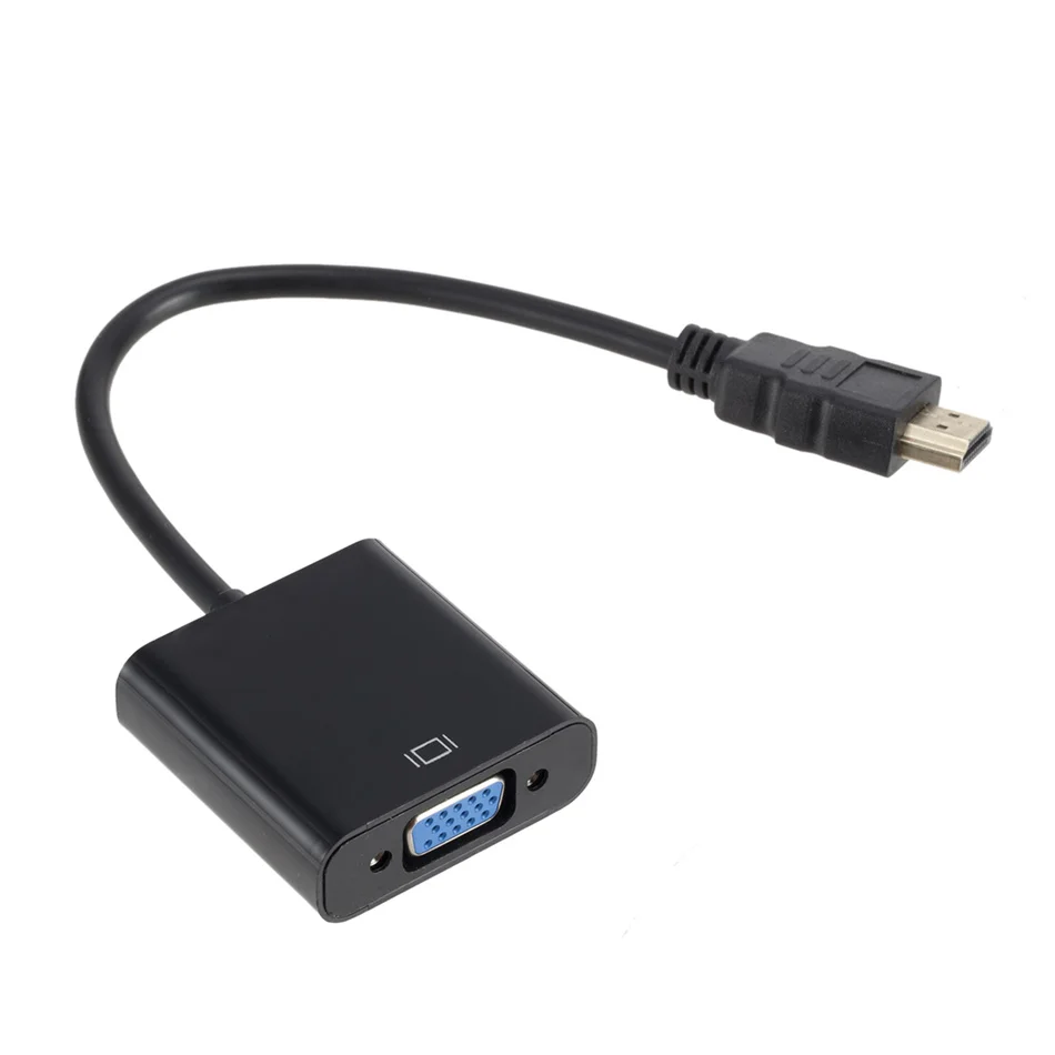 HDMI To VGA Adapter WVVMVV HD 1080P HDMI-compatible to VGA adapter converter cable For Xbox PS4 PC laptop TV box to projector display HDTV