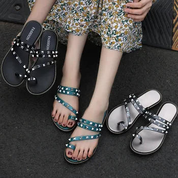

2020 Women Summer Flat Bling Slippers Black Soft Jelly Shoes Female Flip Flops Sandals Outdoor Beach Ladies Slides Sandals