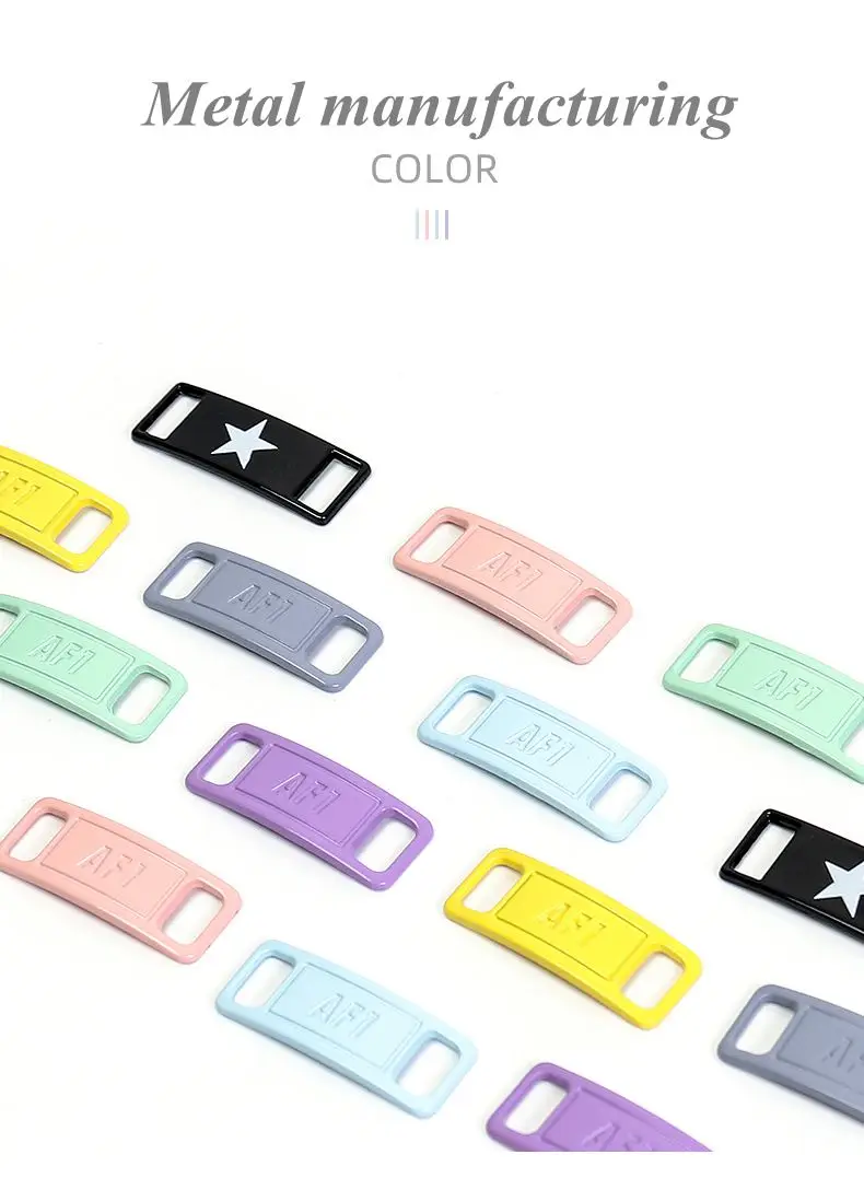 Air Force One Shoelace Buckle Metal Shoelaces AF1 Shoe Accessories Metal Lace Lock Sneaker Kits Metal Lace Buckle