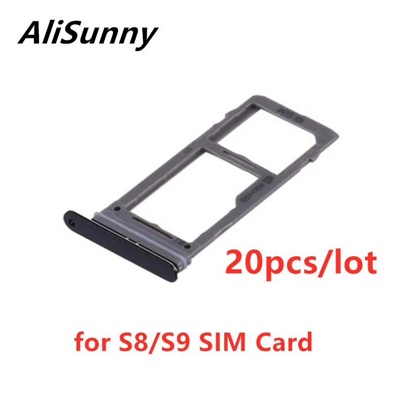 AliSunny держатель для sim карт 20 шт. SamSung Galaxy S8 S9 Plus двойной адаптер запасные части|Адаптеры SIM карт| |