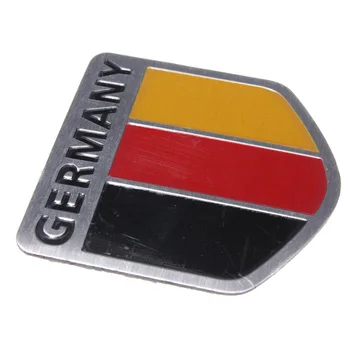 

Hot Car Sticker German Flag Grille Emblem Badge 3D Aluminum Car Exterior Accessories Universal for VW for Jetta Golf for Audi