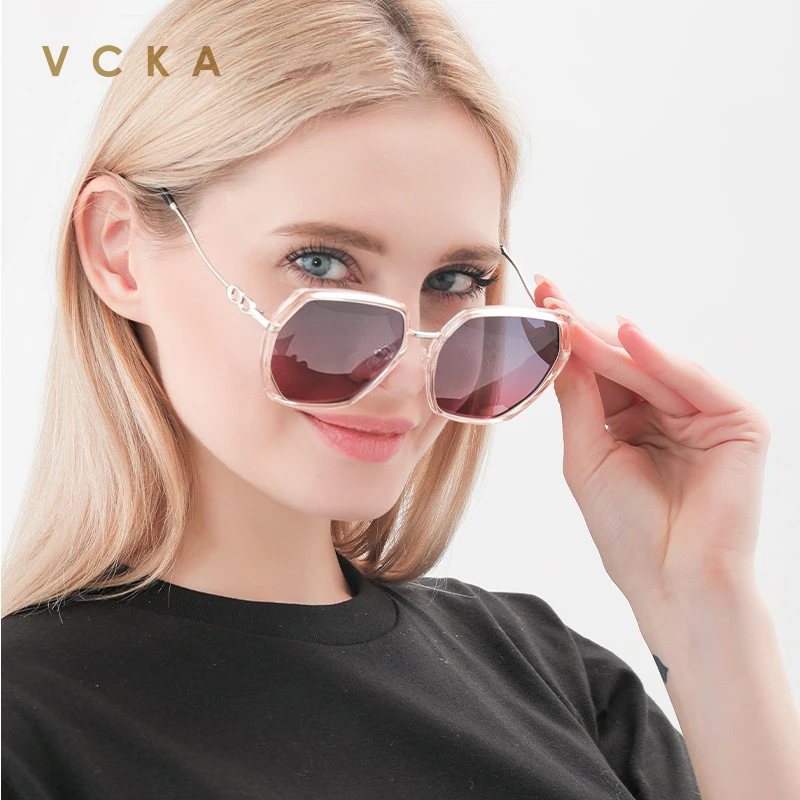 VCKA 2021 новые женские поляризованные солнцезащитные очки в Корейском стиле