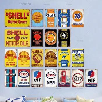 

Vintage Metal Signs Tin Sign Retro Garage Decor Plaque Metal Vintage Bar Pub Garage Gas Station Decorative Iron Plates