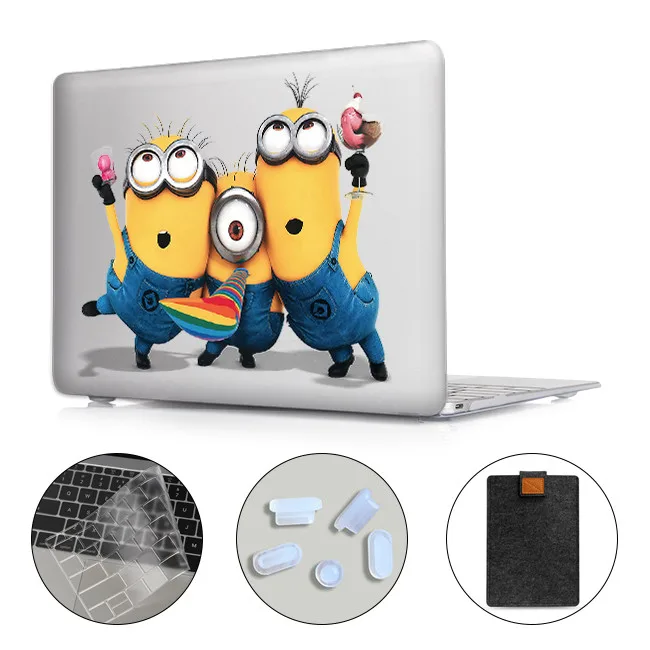 MAC14 Чехол для ноутбука MTT с мультипликационным принтом для Macbook Air 11 13 Pro 13 15 Touch Bar PC, Жесткий Чехол 12 дюймов retina 13,3 15,4 дюймов, сумка для ноутбука - Цвет: MAC14
