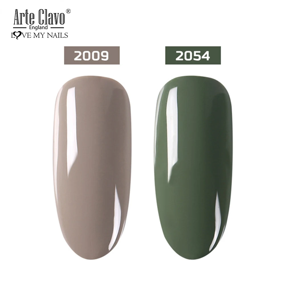 2009-2054 E Clavo 2 шт./компл. УФ гель лак для ногтей светодиодный лак для ногтей подарок база лаки для ногтей гель грунтовка Лаки био-Гели Soak Off Гель Гибридный гвоздь для ногтей - Цвет: 2009-2054