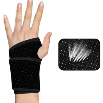 1 Pcs Polsband Neopreen Verstelbare Polssteun Volleybal Badminton Tennis Pols Brace Wraps Hand Band Artritis Gym Riemen